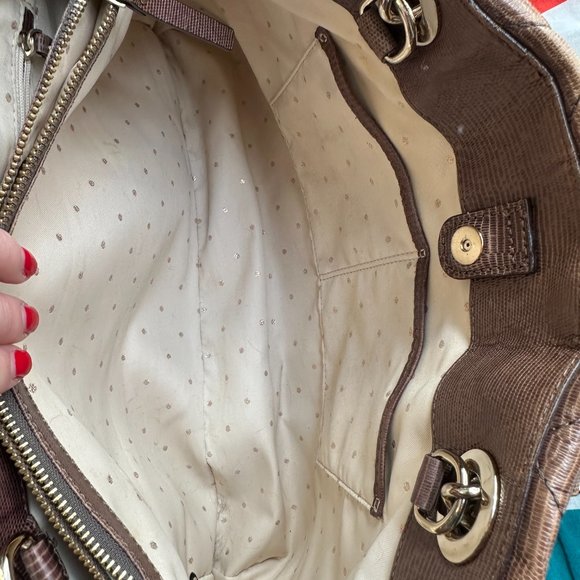 kate spade quilted gold coast crossbody, embossed snake skin look leather - Picture 4 of 12